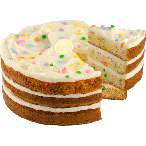 Buy La Rocca Creative Cakes Birthday Confetti 8 Inch Cake 1.2 kg